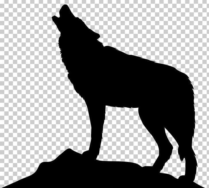 Gray Wolf Silhouette PNG, Clipart, Animals, Art, Black, Black And White, Carnivoran Free PNG Download