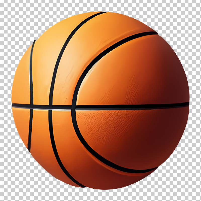 Basketball - Realistic Orange Basketball PNG