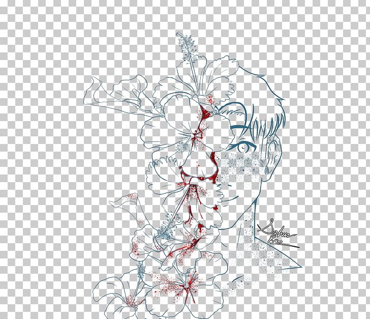 Floral Design Visual Arts PNG, Clipart, Artwork, Black And White, Branch, Character, Costume Design Free PNG Download