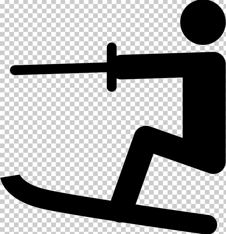 Water Skiing Sport Computer Icons PNG, Clipart, Angle, Area, Black And White, Brand, Computer Icons Free PNG Download