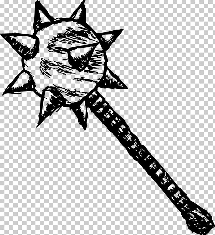 Mace Weapon Drawing Club Sketch PNG, Clipart, Art, Artwork, Battle Axe,  Black And White, Carnivoran Free