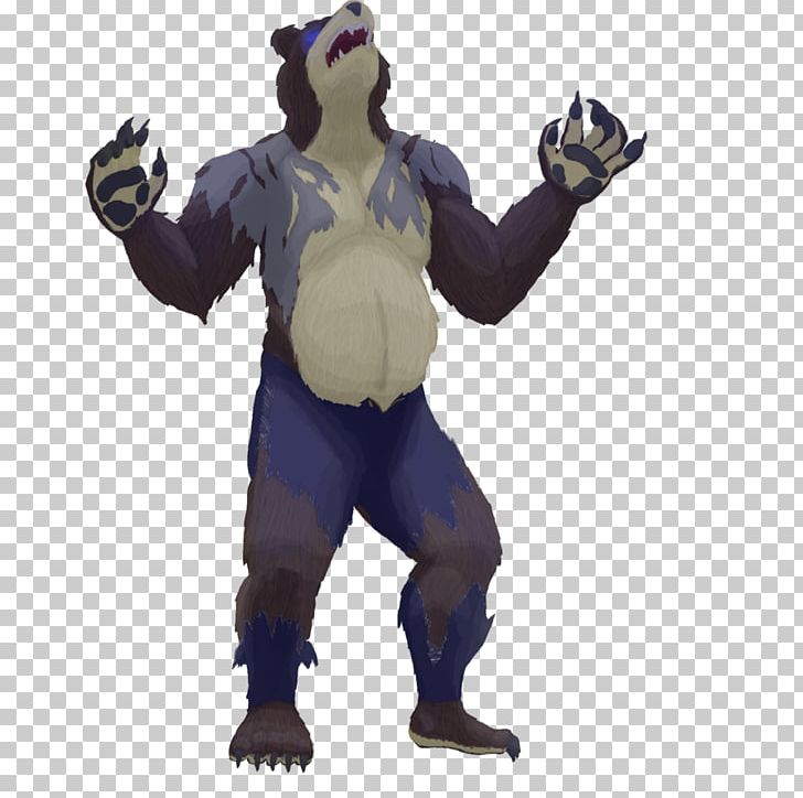 Werebear Werewolf Drawing Fantasy PNG, Clipart, Action Figure, Art, Bear, Carb, Costume Free PNG Download