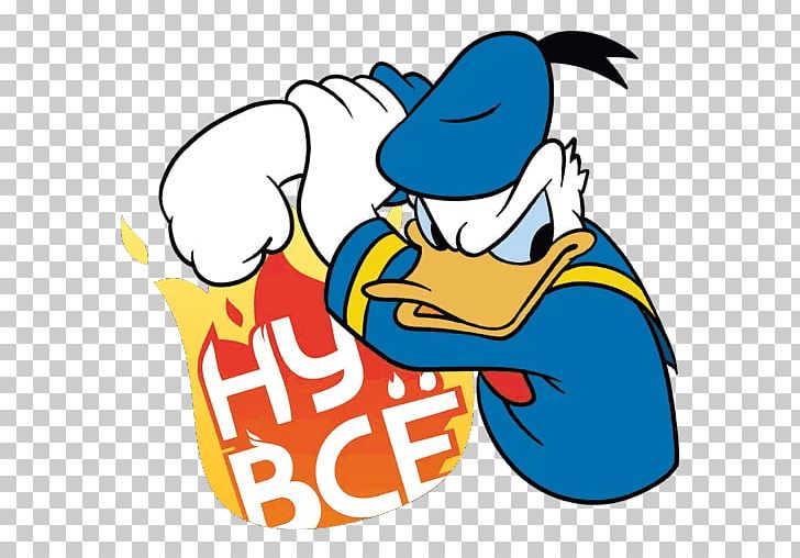 Donald Duck Sticker Telegram VK PNG, Clipart, Area, Artwork, Beak, Cartoon, Donald Duck Free PNG Download