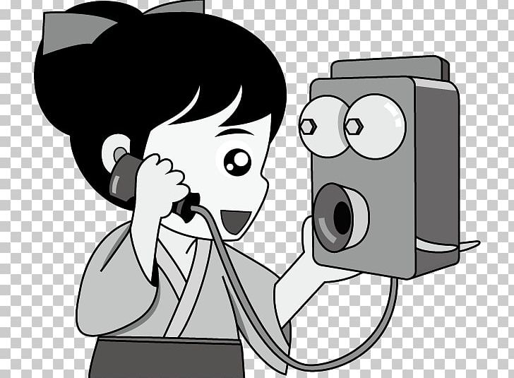 Communication Telephony PNG, Clipart, Behavior, Black And White, Cartoon, Character, Communication Free PNG Download