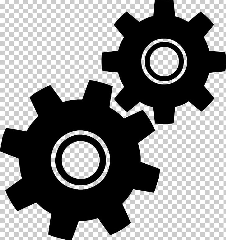 Gear Computer Icons PNG, Clipart, Angle, Automotive Tire, Black And White, Computer Icons, Desktop Wallpaper Free PNG Download