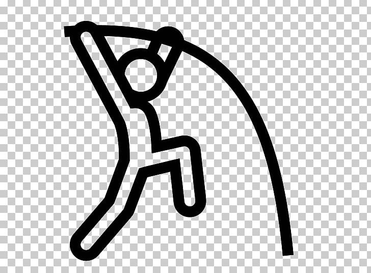 Pole Vault Sport Computer Icons Track & Field PNG, Clipart, Area, Athlete, Black, Black And White, Computer Icons Free PNG Download