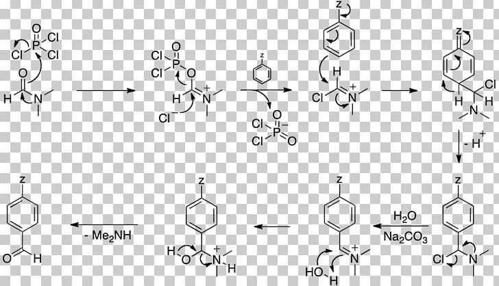Vilsmeier–Haack Reaction Formylation Reaction Indole Aldehyde Chemical Reaction PNG, Clipart, Angle, Area, Aromaticity, Black And White, Body Jewelry Free PNG Download