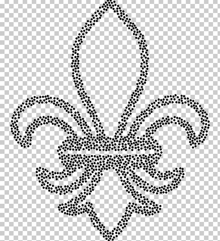 Line Art Fleur-de-lis Stippling Drawing PNG, Clipart, Art, Black And White, Body Jewelry, Circle, Drawing Free PNG Download