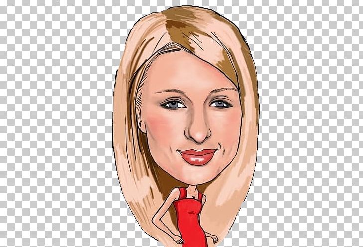 Paris Hilton Cartoon Socialite PNG, Clipart, Actor, Beauty, Brad Pitt, Brown Hair, Caricature Free PNG Download