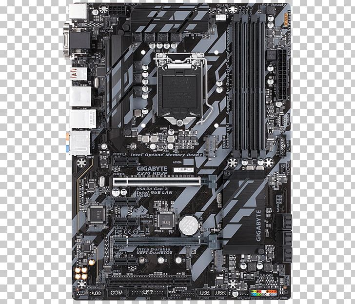 Intel LGA 1151 ATX Motherboard Gigabyte Technology PNG, Clipart, 3 P, Asus Prime Z370a, Computer Hardware, Electronic Device, Gigabyte Free PNG Download