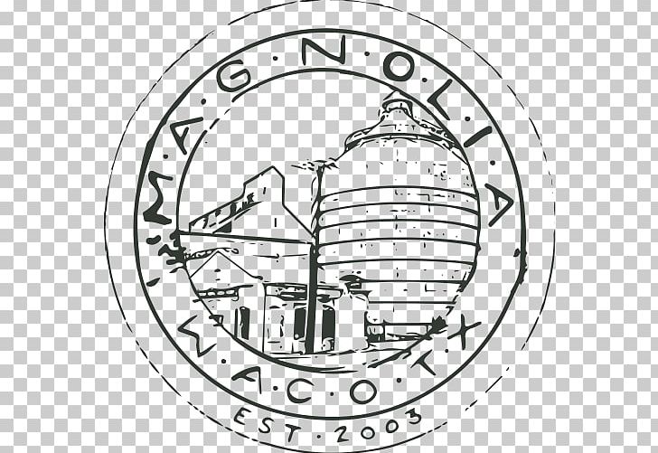 Magnolia Market At The Silos Magnolia Avenue Silos Baking Co. PNG, Clipart, Area, Artwork, Black And White, Business, Circle Free PNG Download
