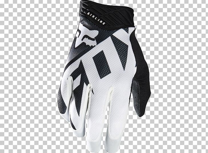 Glove Fox Racing Motocross Motorcycle White PNG, Clipart, Baseball Equipment, Bicycle, Bicycle Clothing, Bicycle Glove, Black Free PNG Download