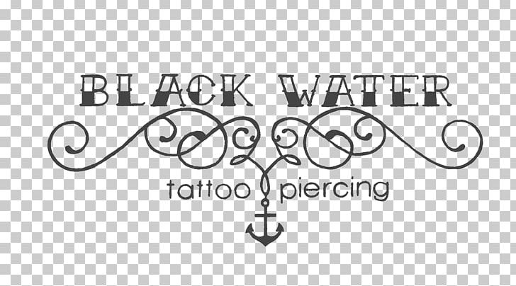 Logo Body Piercing Tattoo Text PNG, Clipart, Angle, Area, Black, Black And White, Black Water Free PNG Download