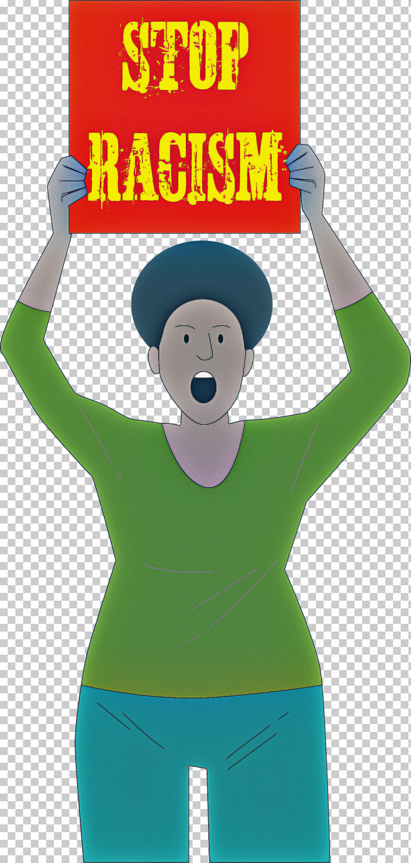 STOP RACISM PNG, Clipart, Behavior, Biology, Cartoon, Green, Headgear Free PNG Download