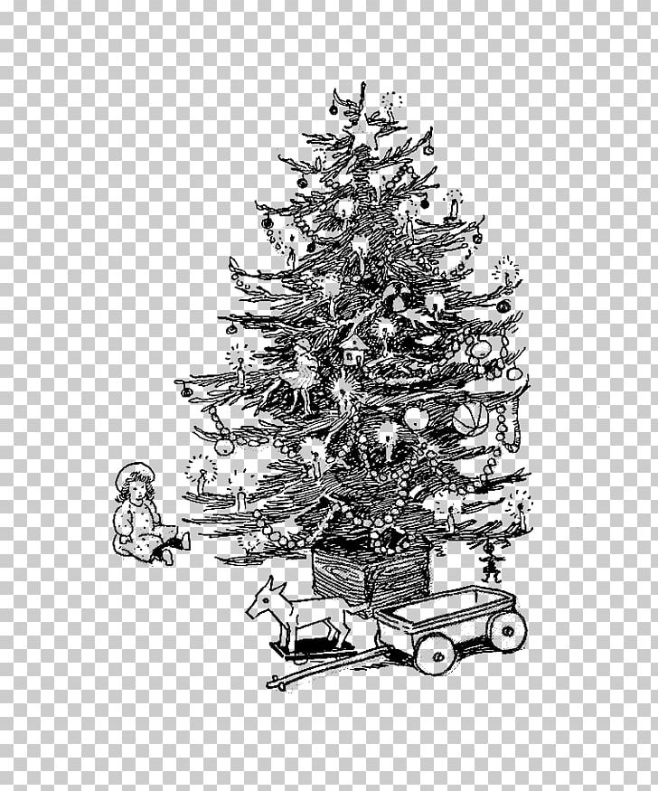Christmas Tree Spruce Christmas Ornament Christmas Day Fir PNG, Clipart, Black, Black And White, Christmas, Christmas Day, Christmas Decoration Free PNG Download