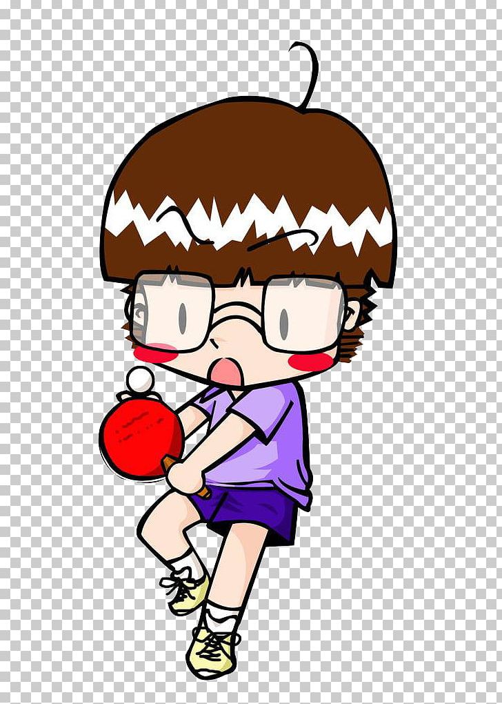 Play Table Tennis Cartoon PNG, Clipart, Boy, Child, Fictional Character, Glass, Glasses Free PNG Download