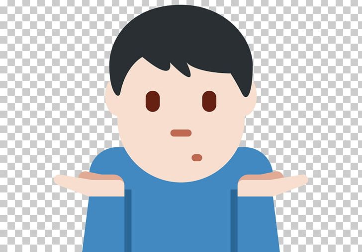 Emojipedia Shrug Face With Tears Of Joy Emoji Emoticon PNG, Clipart, Blue, Boy, Cartoon, Child, Communication Free PNG Download
