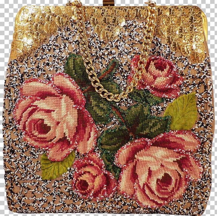 Floral Design Handbag Needlepoint Beadwork PNG, Clipart, Accessories, Artificial Leather, Bag, Beadwork, Coin Free PNG Download