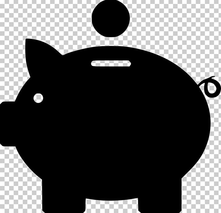 Saving Money Piggy Bank Computer Icons PNG, Clipart, Accounting, Bank, Black, Black And White, Carnivoran Free PNG Download