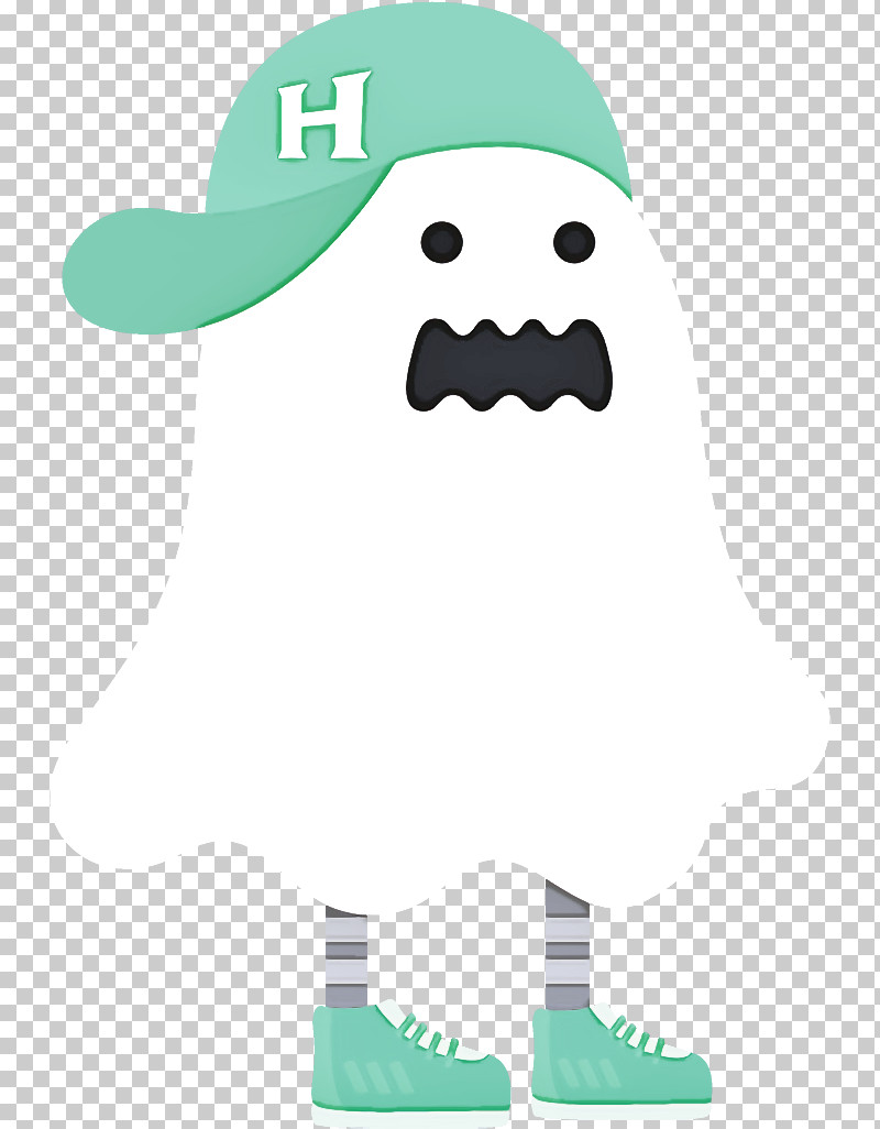 Ghost Halloween PNG, Clipart, Cartoon, Ghost, Green, Halloween, Smile Free PNG Download