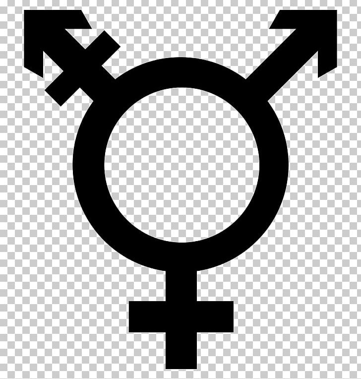 Gender Symbol Transgender Trans Woman Trans Man PNG, Clipart, Black And White, Circle, Cross, Female, Gender Free PNG Download