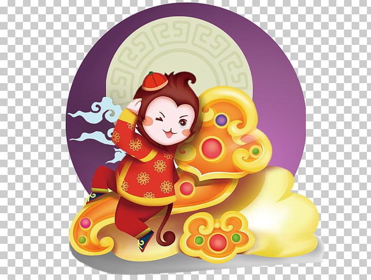 Monkey Poster Chinese New Year PNG