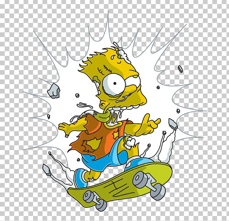 Bart Simpson Homer Simpson Drawing Skateboarding PNG, Clipart, Art, Artwork, Bart Simpson, Cartoon, Character Free PNG Download