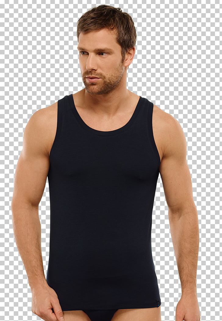 T-shirt Sleeveless Shirt Feinripp Doppelripp PNG, Clipart, Abdomen, Active Undergarment, Black, Body Man, Boxer Shorts Free PNG Download