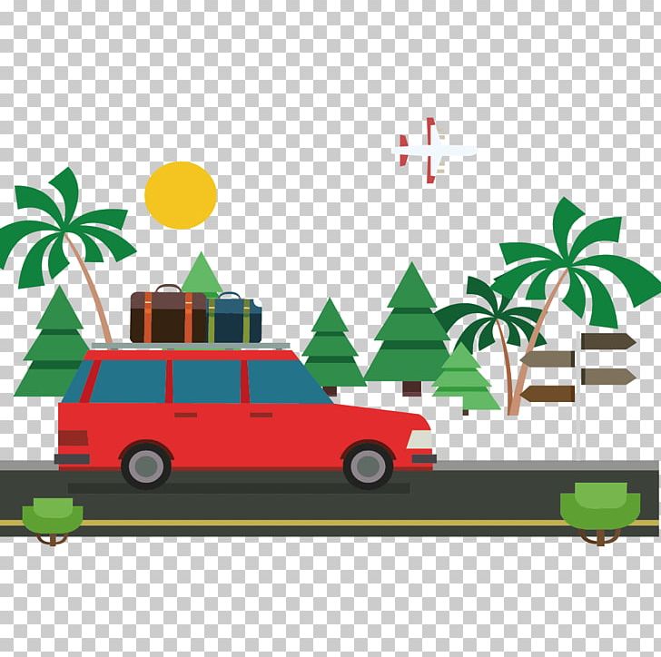 Car Travel Illustration PNG, Clipart, Art, Artworks, Baggage, Car Driving, Cartoon Free PNG Download