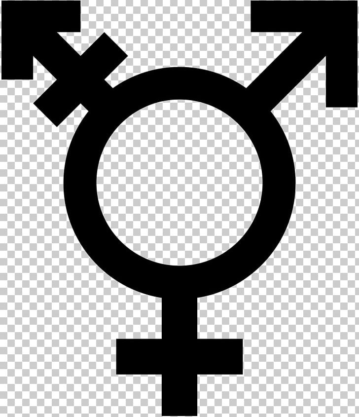 National Center For Transgender Equality Gender Symbol Intersex PNG, Clipart, Area, Black And White, Circle, Cross, Gender Free PNG Download
