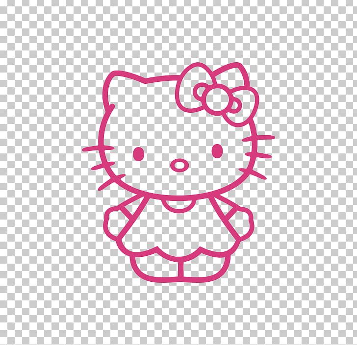 Hello Kitty Black And White PNG, Clipart, Area, Art, Black And White, Cartoon, Character Free PNG Download
