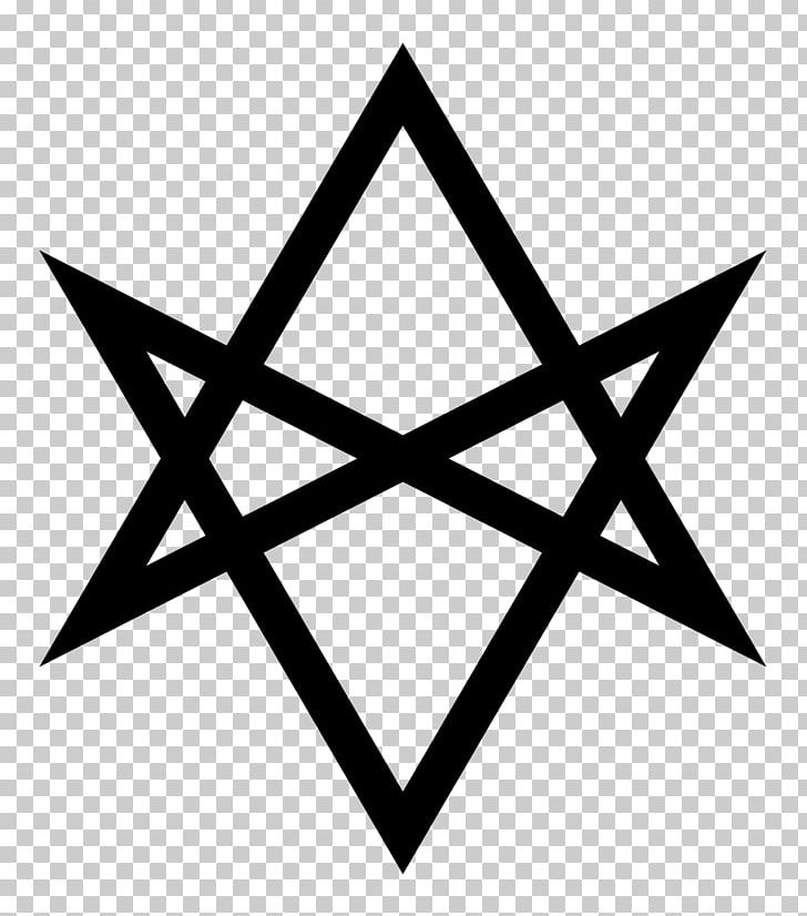 Unicursal Hexagram Symbol Hermetic Order Of The Golden Dawn Magick PNG, Clipart, Angle, Black, Black And White, Ceremonial Magic, Enochian Free PNG Download