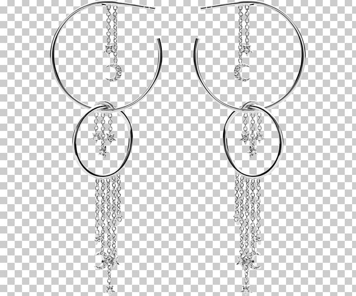 Earring Body Jewellery Gold Silver PNG, Clipart, Black And White, Body Jewellery, Body Jewelry, Earring, Earrings Free PNG Download