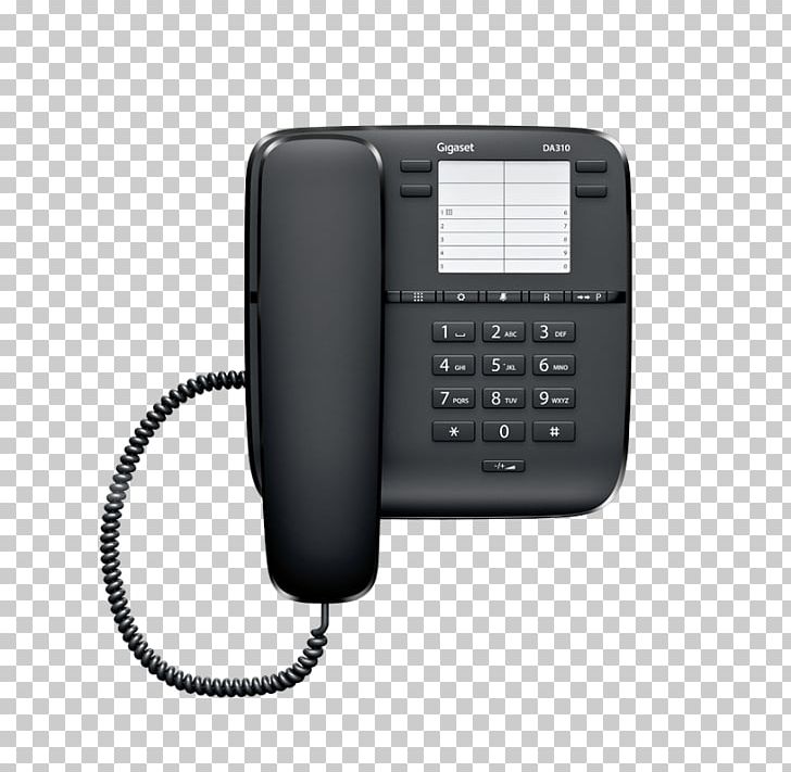 Gigaset DA310 Home & Business Phones Gigaset Communications Gigaset Phone Da410 Black Telephone PNG, Clipart, Communication, Corded Phone, Cordless Telephone, Electronics, Gigaset Free PNG Download