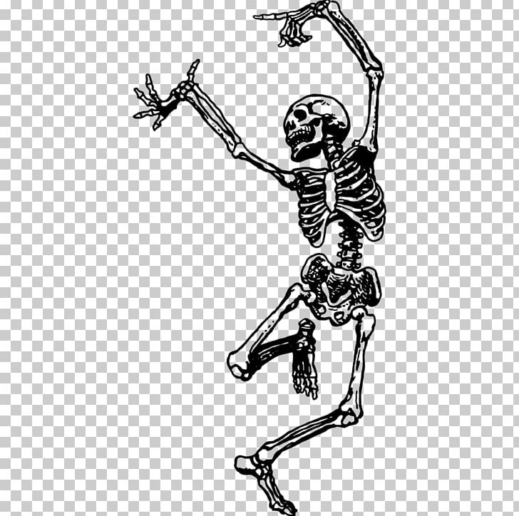 Human Skeleton Dance T-shirt PNG, Clipart, Animation, Arm, Art, Black And White, Bone Free PNG Download