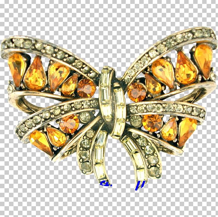 Butterfly Jewellery Insect Gemstone Brooch PNG, Clipart, Amber, Body Jewellery, Body Jewelry, Brooch, Brown Free PNG Download
