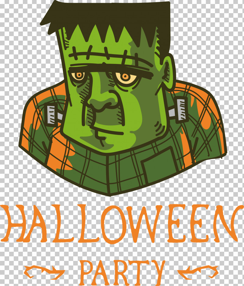 Halloween Party PNG, Clipart, Biology, Cartoon, Character, Green, Halloween Party Free PNG Download