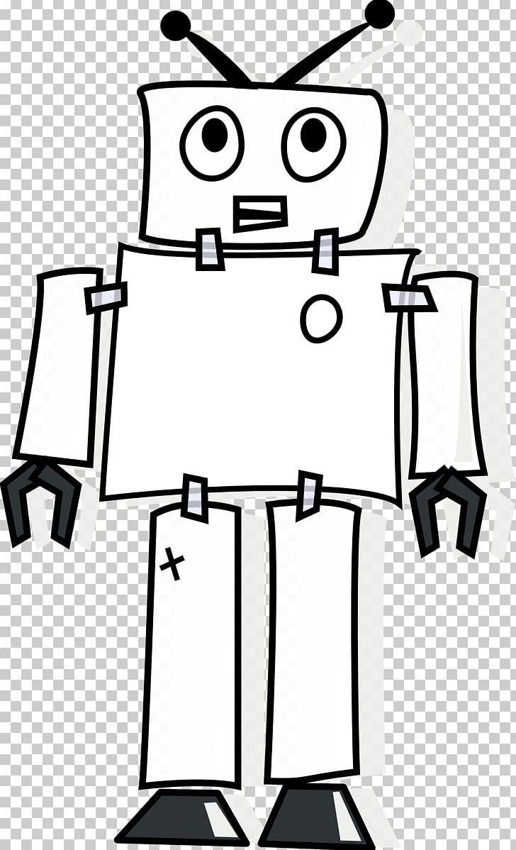 Black And White Robot Line Art PNG, Clipart, Area, Art, Artwork, Black, Black And White Free PNG Download