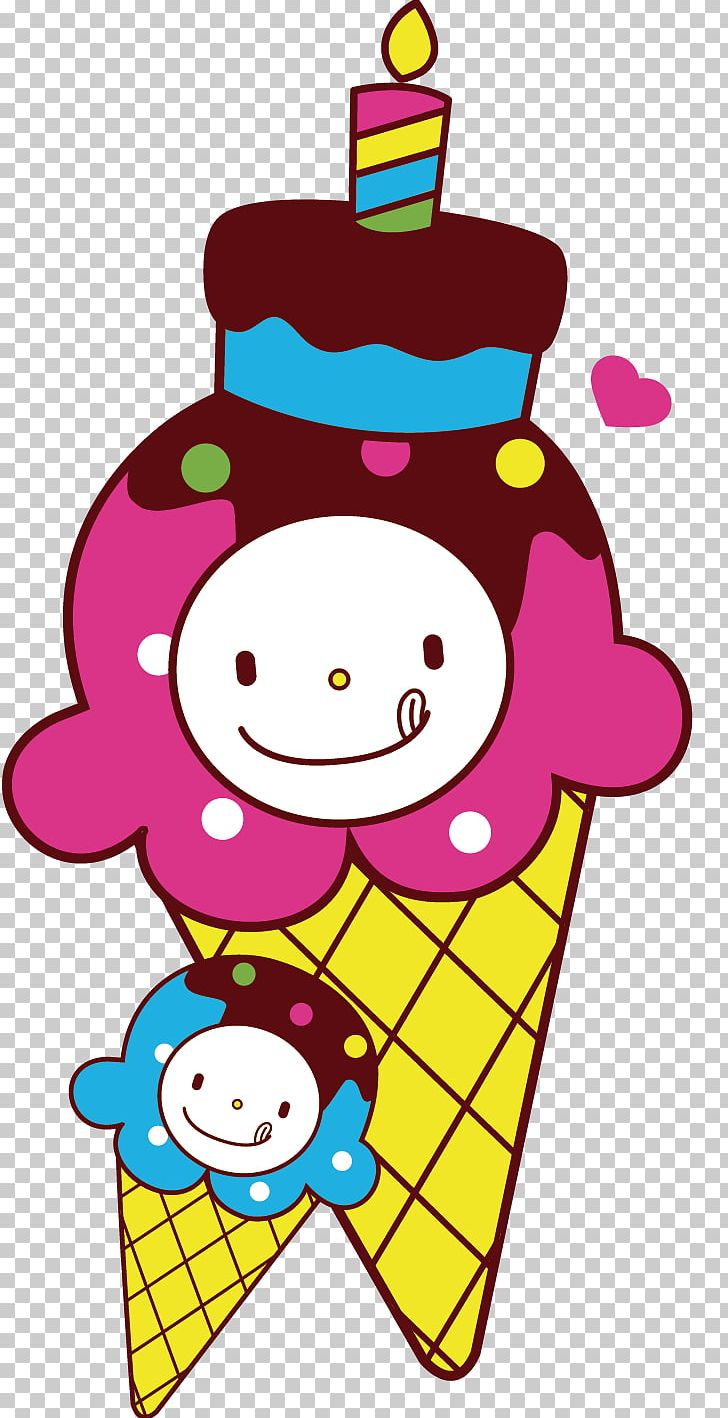 Ice Cream Cone Sundae Illustration PNG, Clipart, Area, Art, Candle, Cartoon, Chocolate Free PNG Download