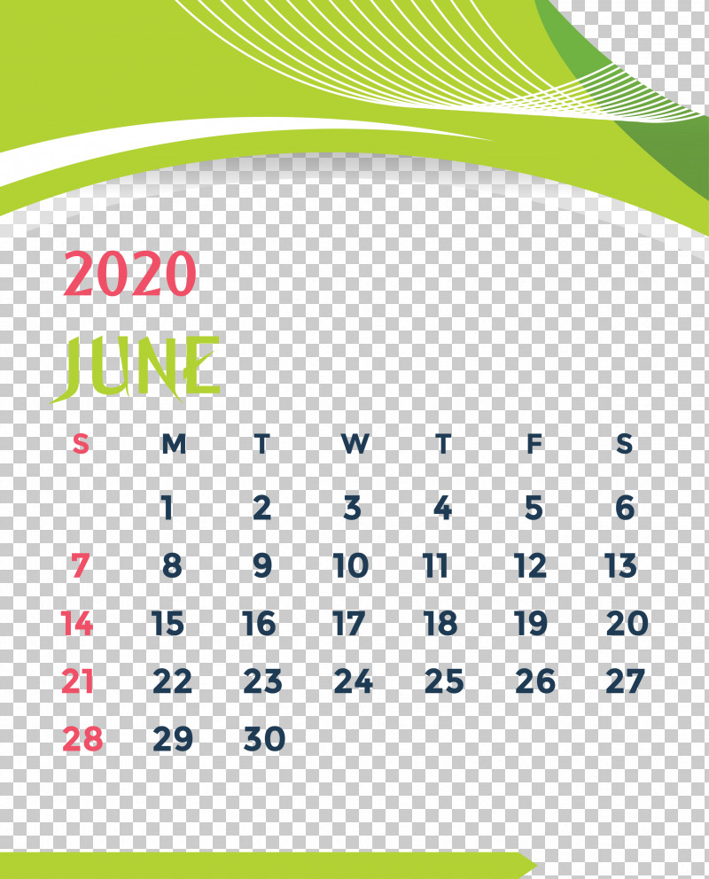 June 2020 Printable Calendar June 2020 Calendar 2020 Calendar PNG, Clipart, 2020 Calendar, Area, Calendar, Green, June 2020 Calendar Free PNG Download