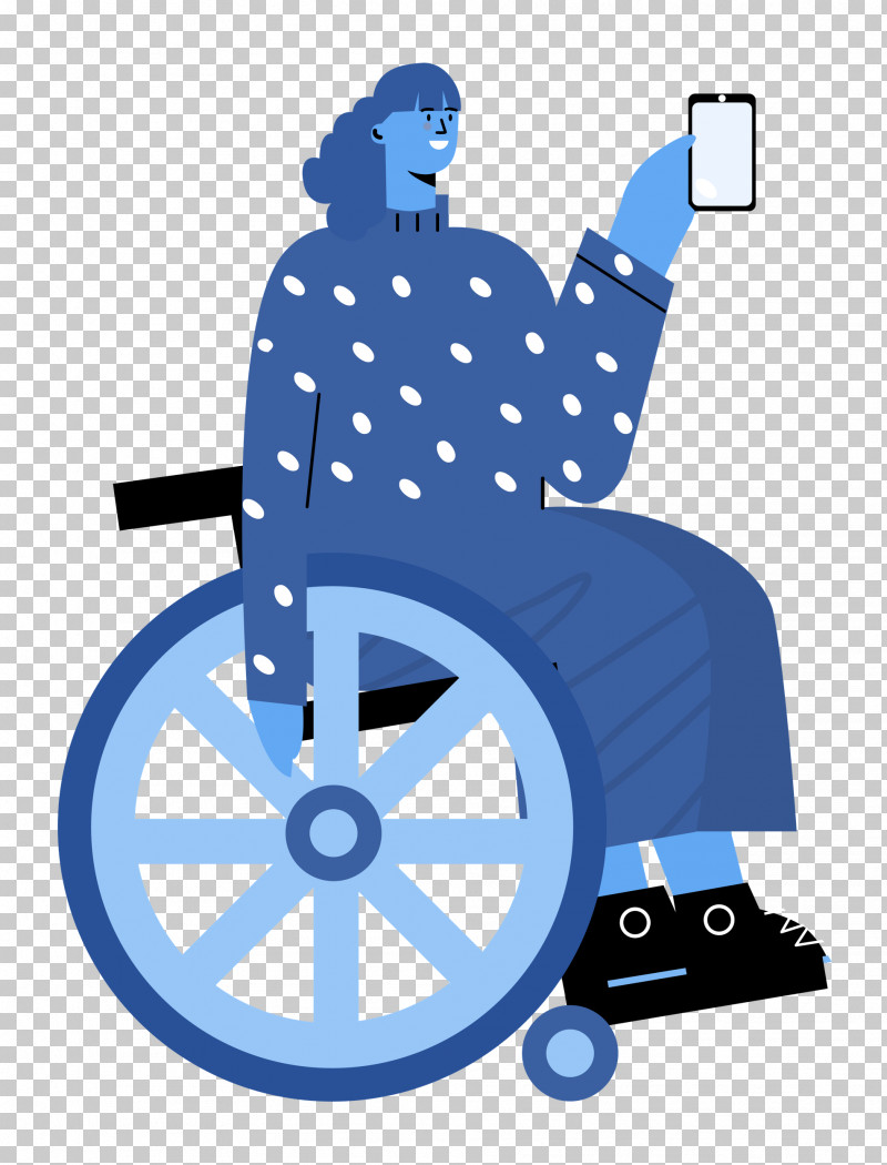 Sitting On Wheelchair Woman Lady PNG, Clipart, Behavior, Cartoon, Human, Lady, Microsoft Azure Free PNG Download