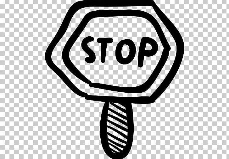 Computer Icons Stop Sign PNG, Clipart, Area, Artwork, Black And White, Brand, Cdr Free PNG Download