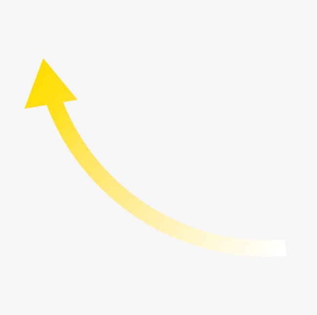 Yellow Arrows Up Curve PNG, Clipart, Arrow, Arrows Clipart, Curve, Curve Clipart, Rise Free PNG Download