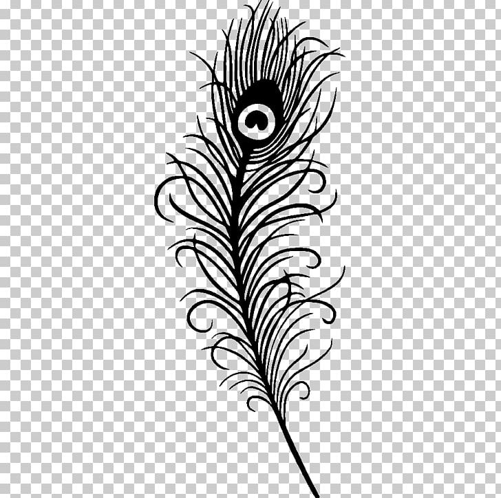 Feather T-shirt Peafowl Sticker PNG, Clipart, Animals, Art, Bird, Black, Black And White Free PNG Download