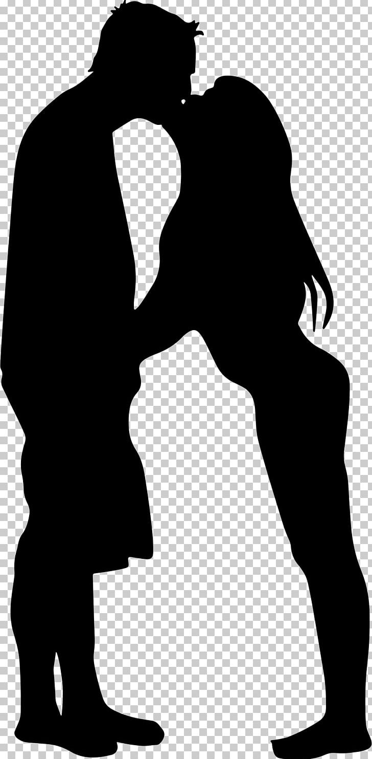Kiss Silhouette Intimate Relationship PNG, Clipart, Black And White, Couple, Drawing, Human, Human Behavior Free PNG Download