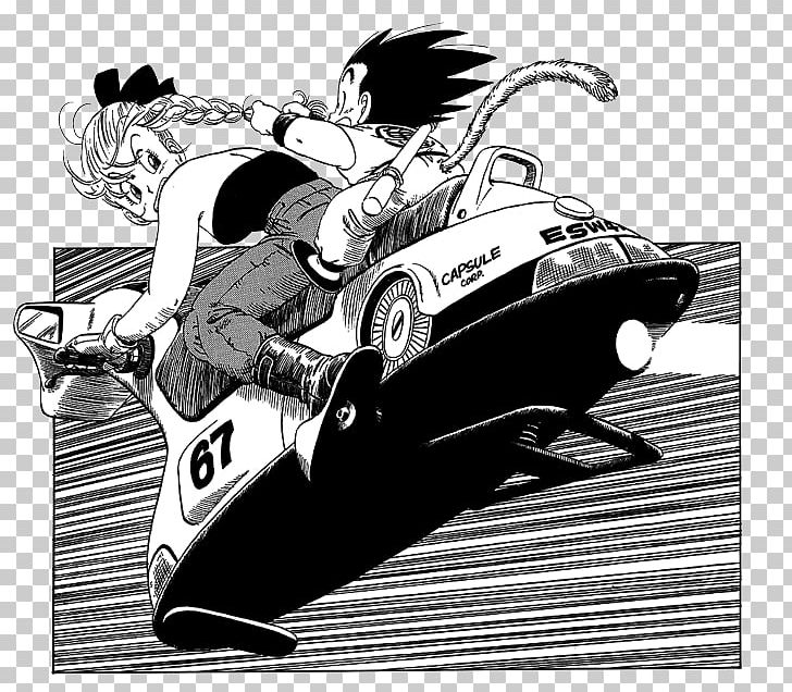 Goku Bulma Vegeta Frieza Trunks PNG, Clipart, Akira, Akira Toriyama, Anime, Automotive Design, Black And White Free PNG Download