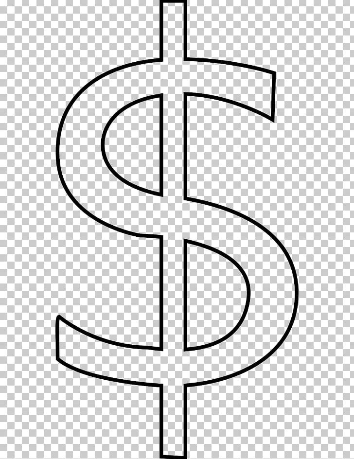 Dollar Sign United States Dollar PNG, Clipart, Angle, Area, Black And White, Computer Icons, Cross Free PNG Download