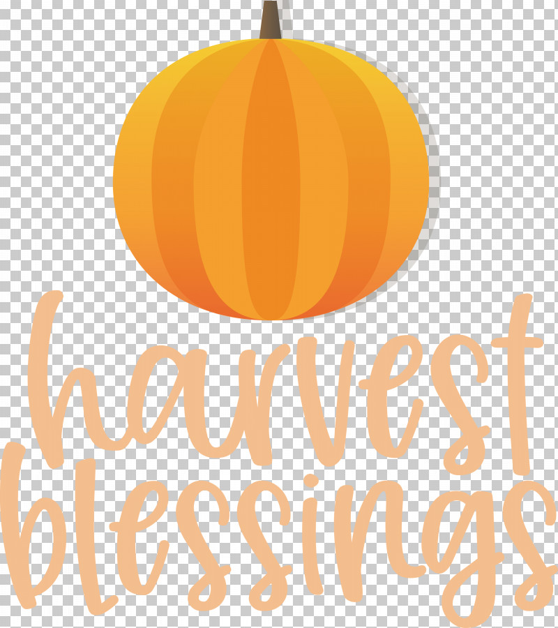 HARVEST BLESSINGS Thanksgiving Autumn PNG, Clipart, Autumn, Calabaza, Fruit, Harvest Blessings, Jackolantern Free PNG Download