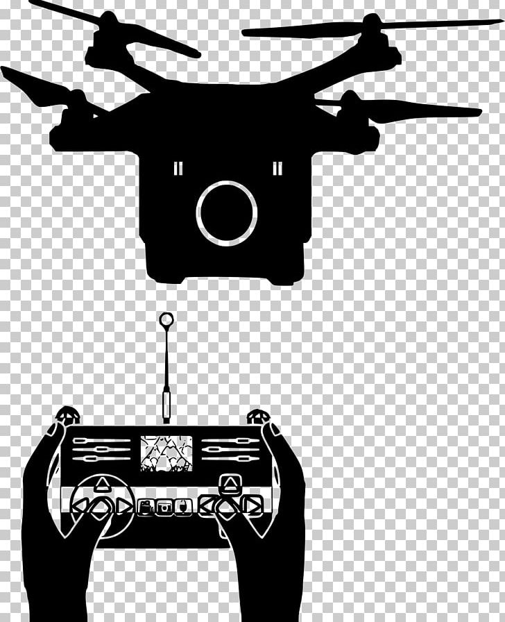 Quadcopter Unmanned Aerial Vehicle PNG, Clipart, Aircraft, Black, Black And White, Can Stock Photo, Drawing Free PNG Download