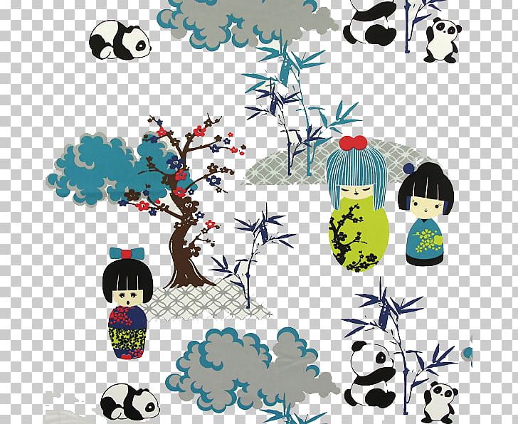 Giant Panda Bamboo Tyg Cotton Branch PNG, Clipart, Artwork, Autumn Leaves, Bamboo, Bamboo Leaves, Banana Leaves Free PNG Download